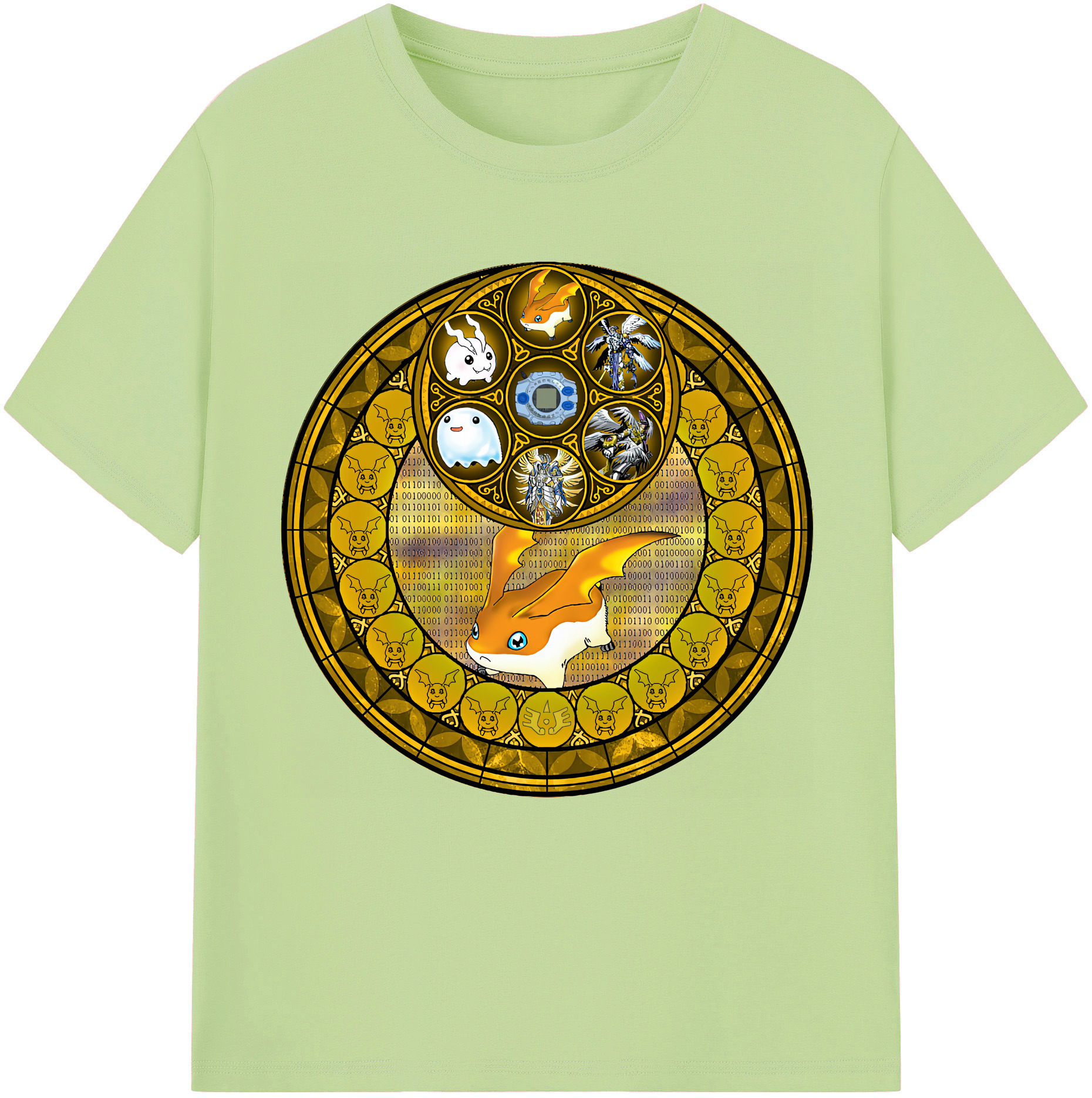 （画像用） Digimon デジタルモンスター/デジモン 綿100％半袖Tシャツ（フロントプリント）